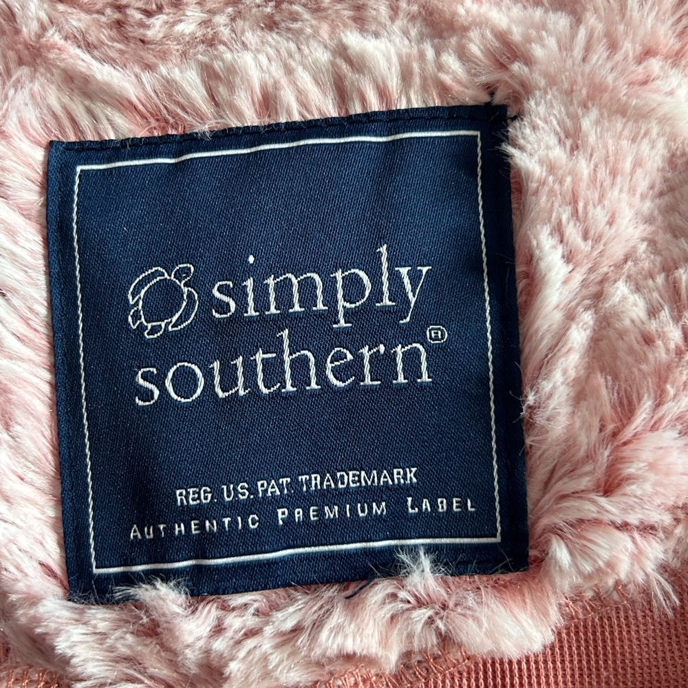 Simply Southern Blush Textured Teddy Jacket - Picture 10 of 11